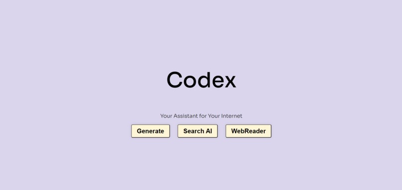 CodeX – screenshot 2