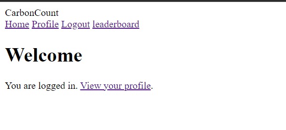CarbonCount – screenshot 1