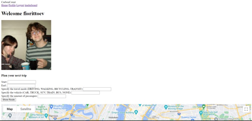 CarbonCount – screenshot 3
