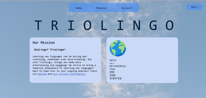 Triolingo – screenshot 1
