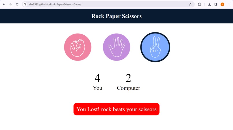 Rock,Paper,Scissors Game – screenshot 1
