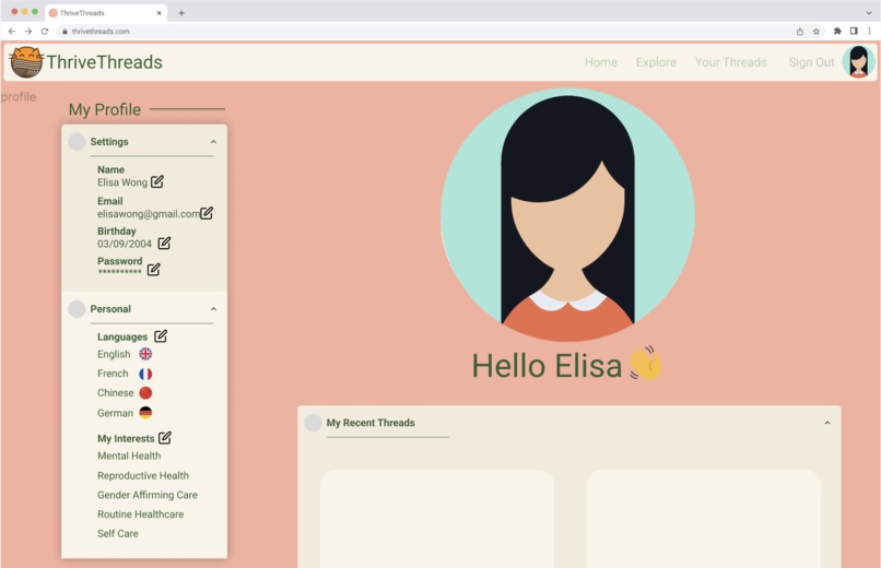 ThriveThreads – screenshot 3