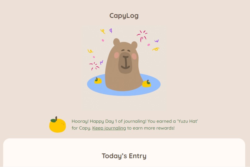 CapyLog – screenshot 4