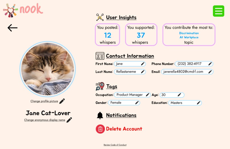 nook – screenshot 2