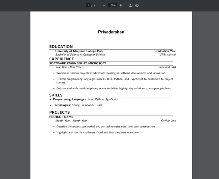 ASAP Resume – screenshot 2