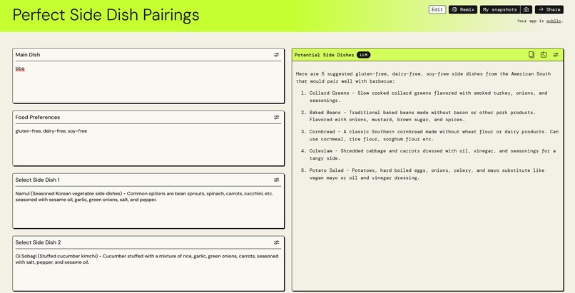 Perfect Side Dish Pairings – screenshot 1