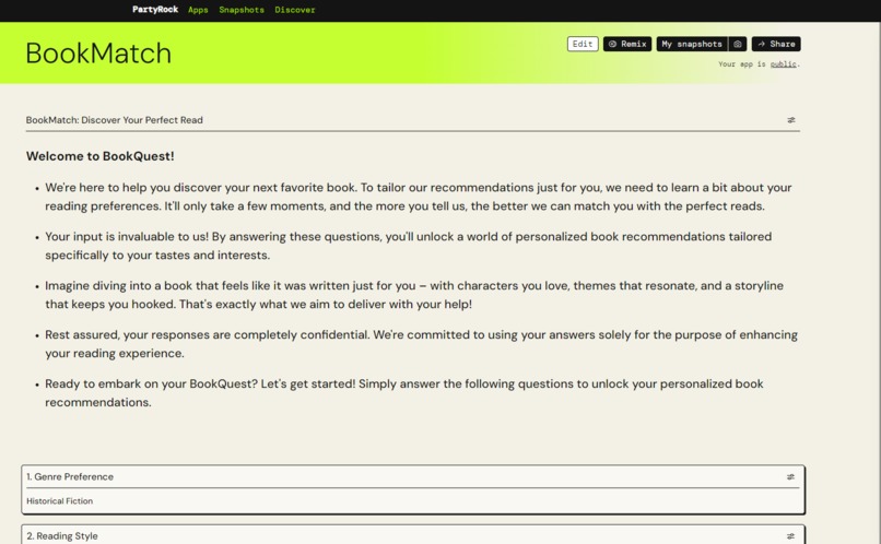 BookMatch – screenshot 2
