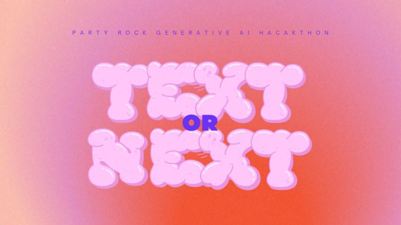 Text or Next ? – screenshot 1