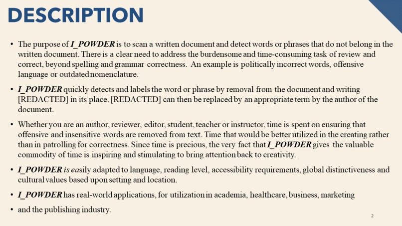 I_Powder: Incorrect Phrase or Word Detection Easy Removal – screenshot 2