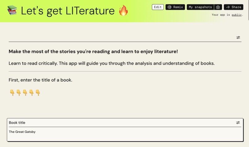 Let's get LITerature  – screenshot 1