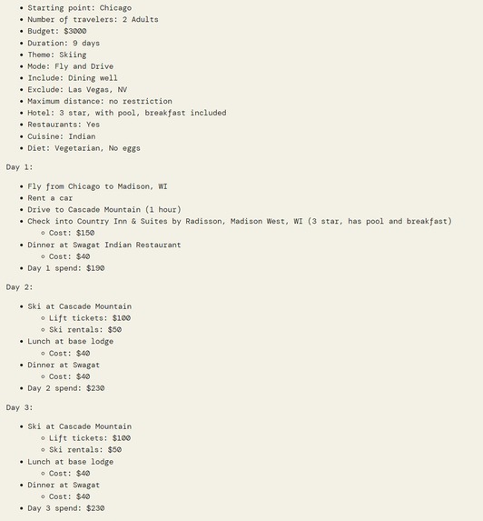 All-Inclusive Vacation Planner – screenshot 1