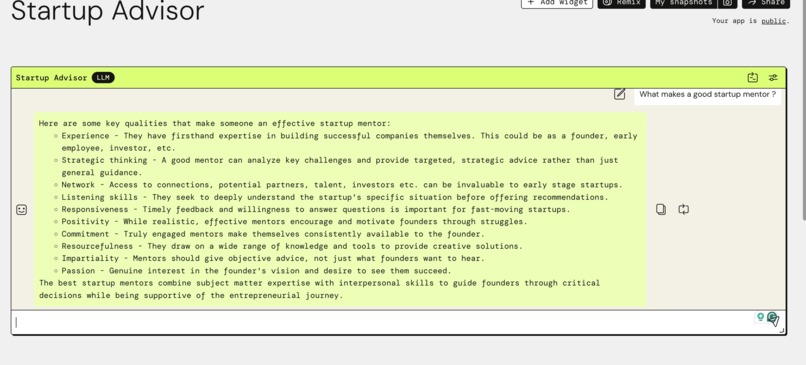 Startup Advisor – screenshot 1