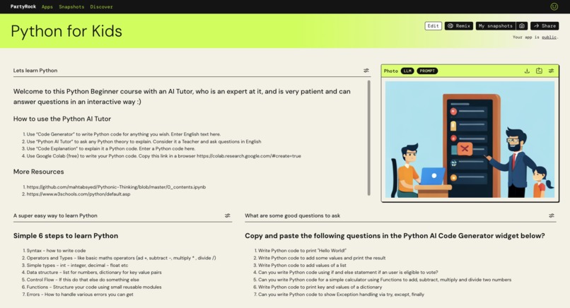 PythonAITutor – screenshot 1