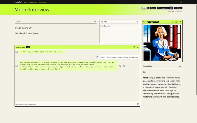 mock-interview – screenshot 1