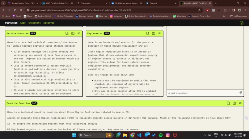 AWS Certification Coach – screenshot 5