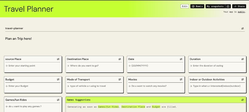 Travel Planner – screenshot 1