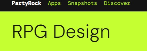 Role Playing Game Design – screenshot 1