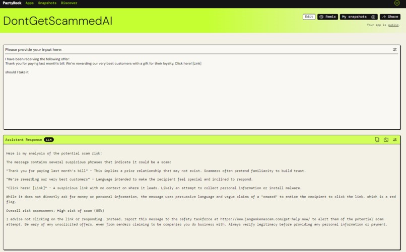 DontGetScammedAI – screenshot 2
