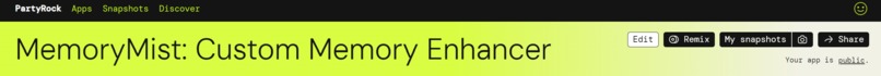 MemoryMist: Custom Memory Enhancer – screenshot 1