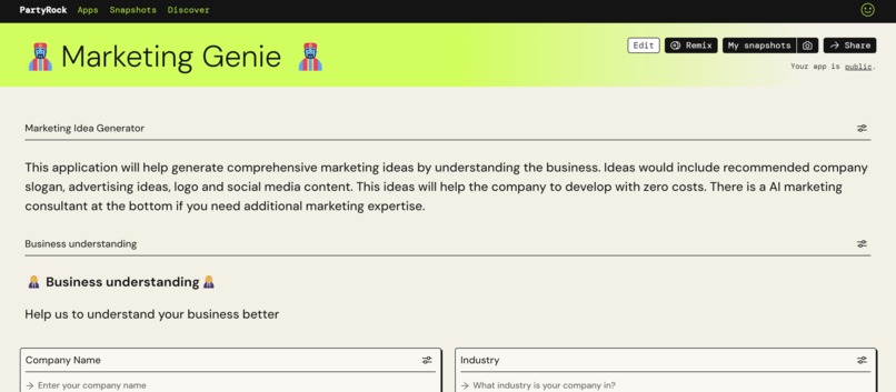 Marketing Genie – screenshot 1