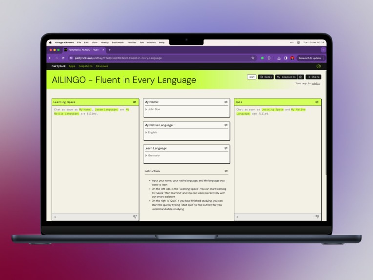 AILINGO – screenshot 1