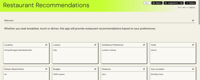 Restaurant-Recommendations – screenshot 1