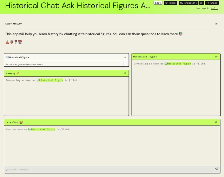 Historical Chat: Ask Historical Figures About Their Lives – screenshot 1