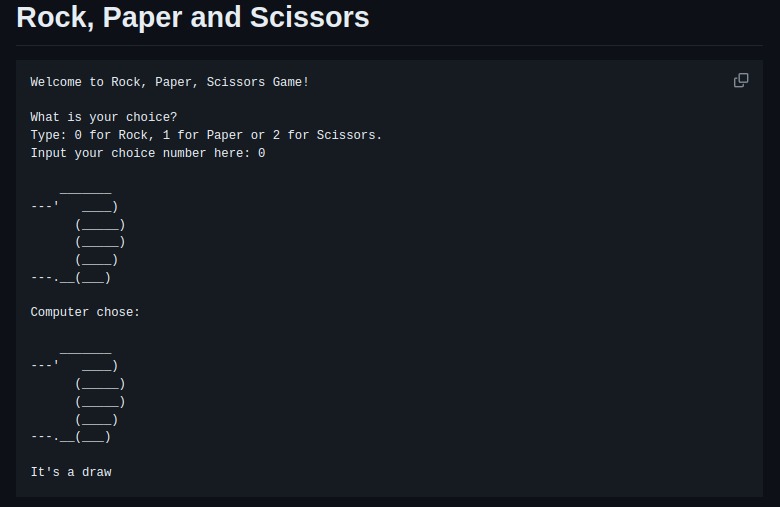 Rock, Paper and Scissors Game – screenshot 1