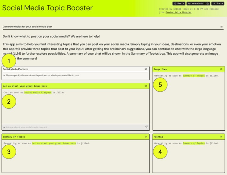 Social Media Topic Booster – screenshot 1