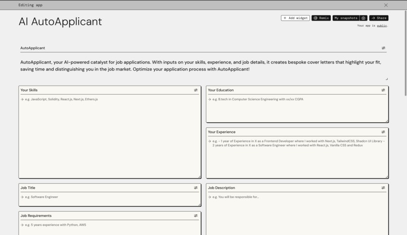 AutoApplicant – screenshot 2