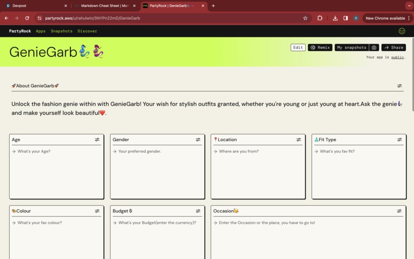 GenieGarb – screenshot 2