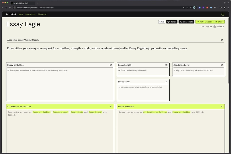 Essay Eagle – screenshot 1