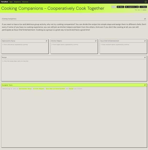Cooking companions – screenshot 1
