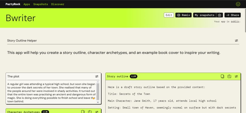 BWriter – screenshot 1