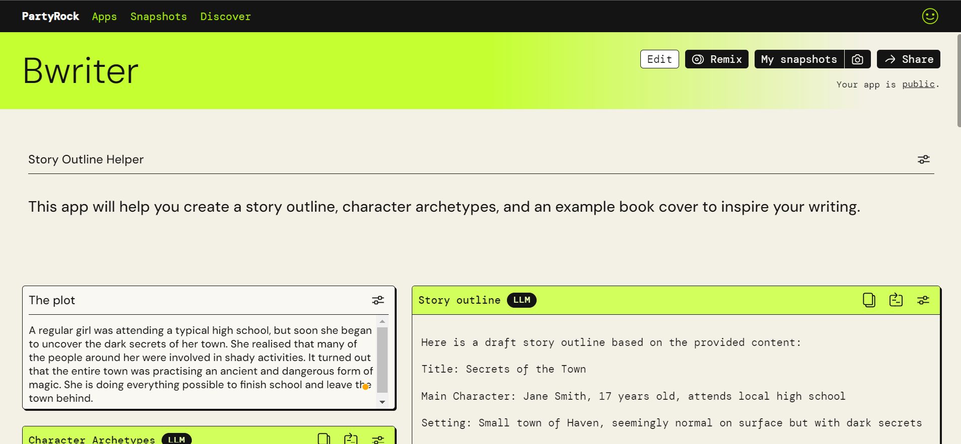 Bwriter devpost