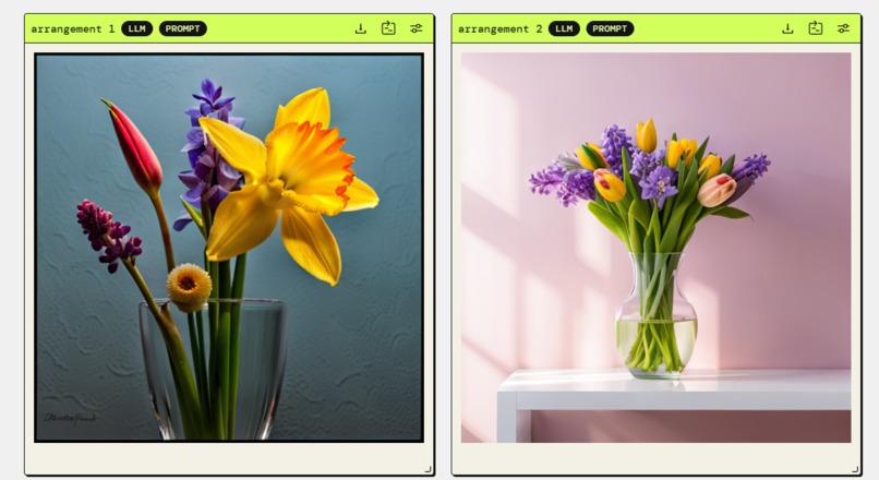 Ikebana style flower arrangement recipe – screenshot 1