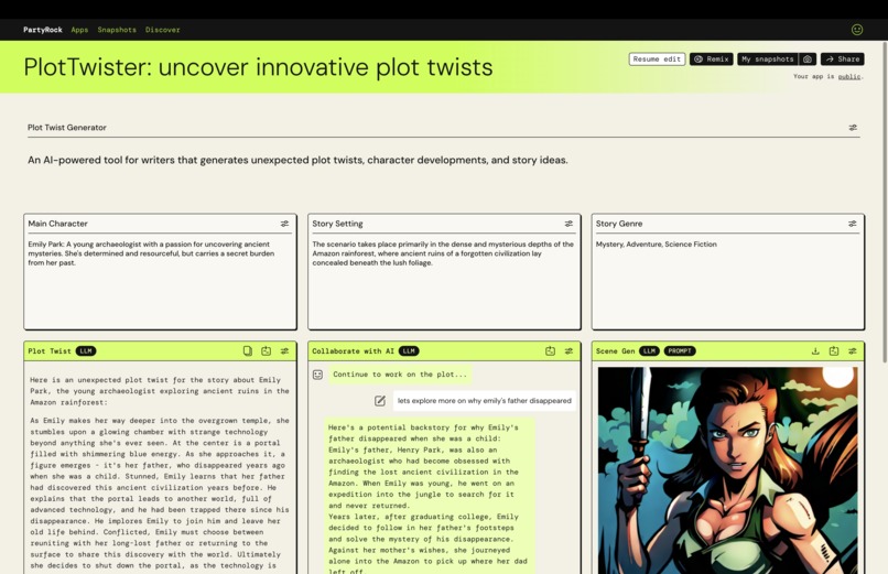 PlotTwister: uncover innovative plot twists – screenshot 1
