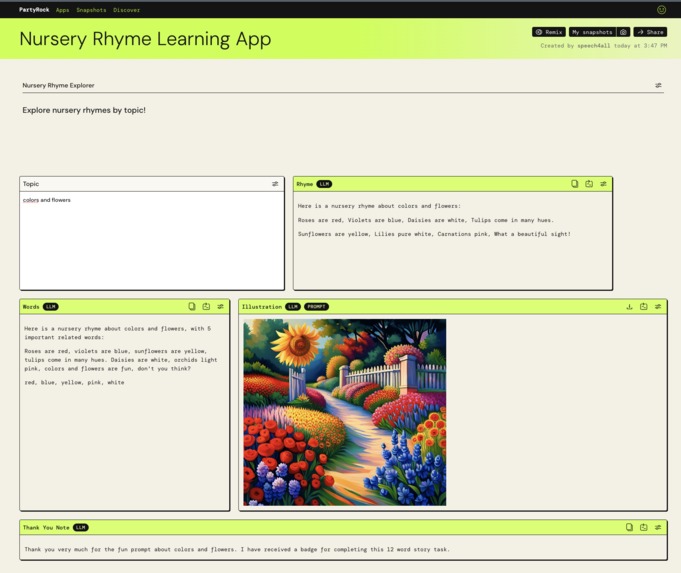 Nursery Rhyme Learning App – screenshot 2