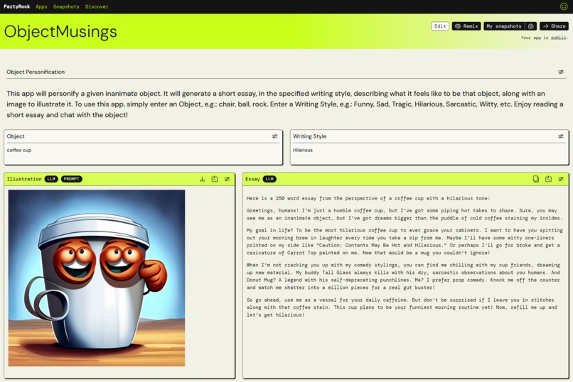 ObjectMusings – screenshot 1