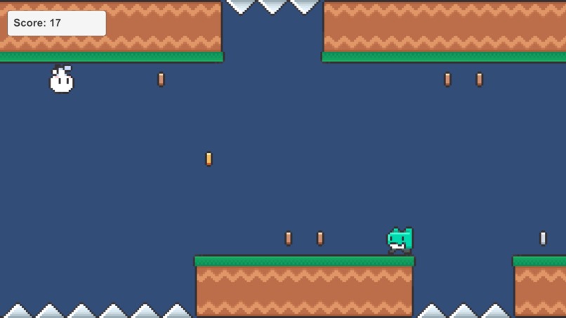 Building a simple cross platform 2D platformer using Unity – screenshot 1