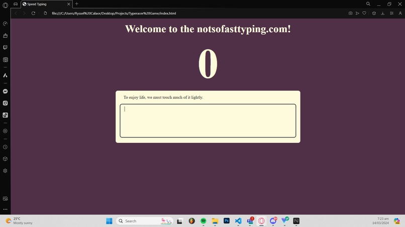Notsofasttyping – screenshot 1