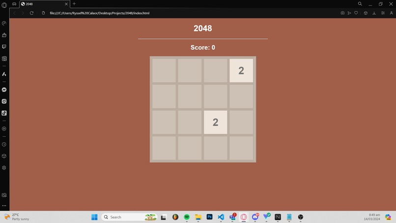 2048 by rysselc – screenshot 1