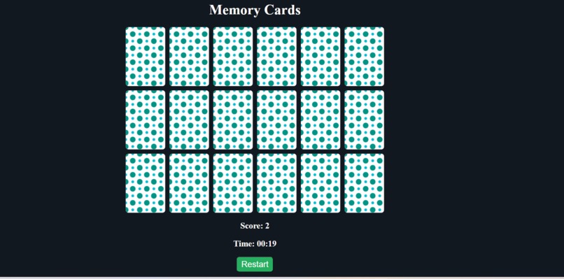 Memory Card game – screenshot 2
