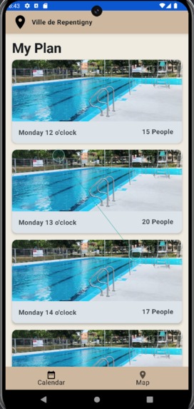 Sports et loisirs(One of the functions of the City App) – screenshot 2