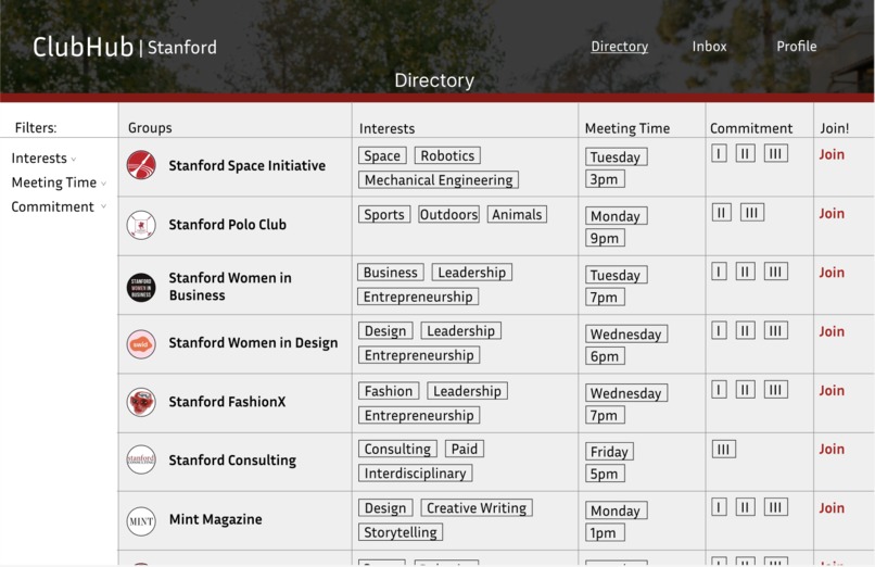 ClubHub – screenshot 3