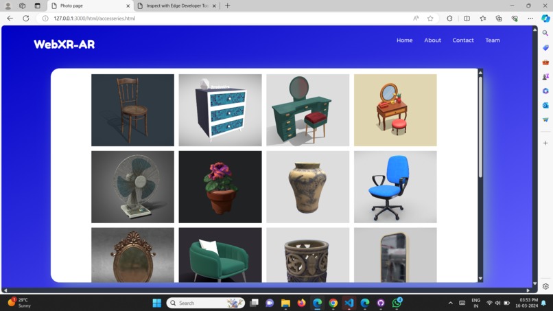 AR based interior design – screenshot 2