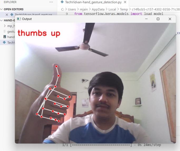 hand recognition system for verbally impaired peoples – screenshot 1