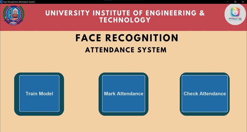 Face Recognition Attendance System – screenshot 1
