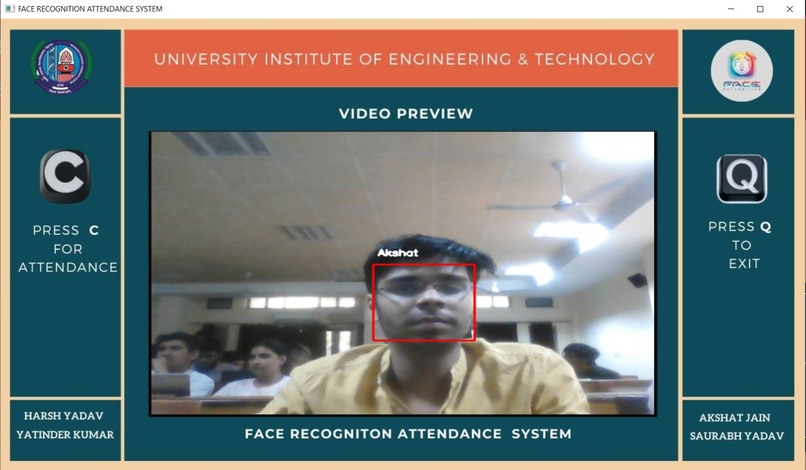 Face Recognition Attendance System – screenshot 2