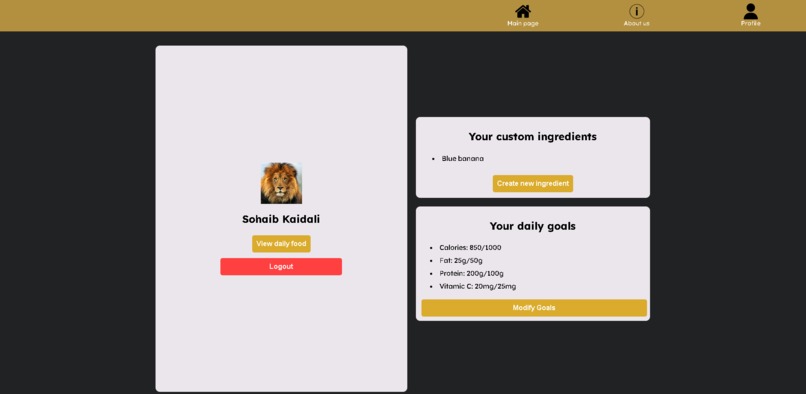 Nutrition Calculator – screenshot 2